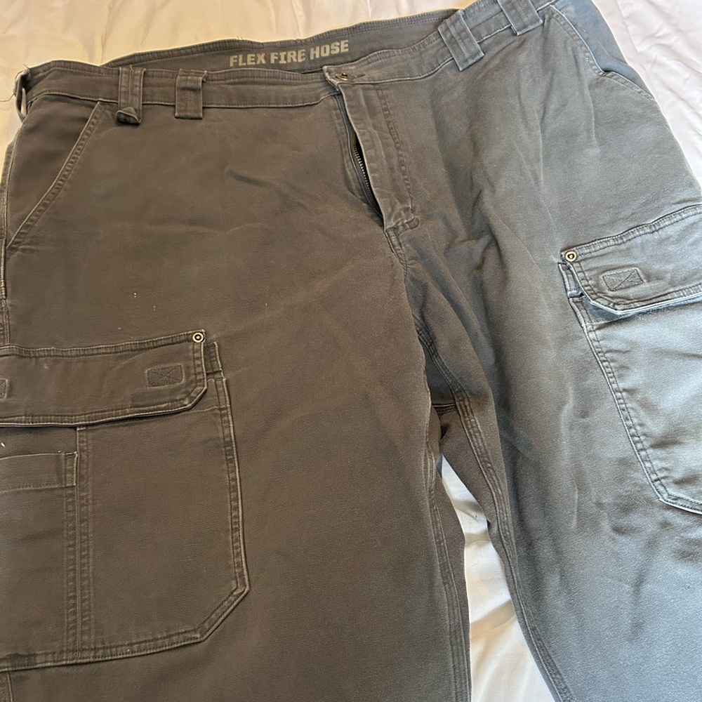 Duluth Trading Co Gray Cargo Pants Durable Cotton